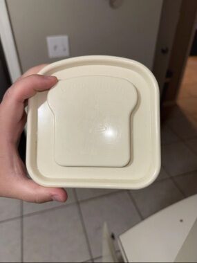 Vintage Tupperware Modular Mates Oval 5 Storage
Container 1615 White Lid 1616